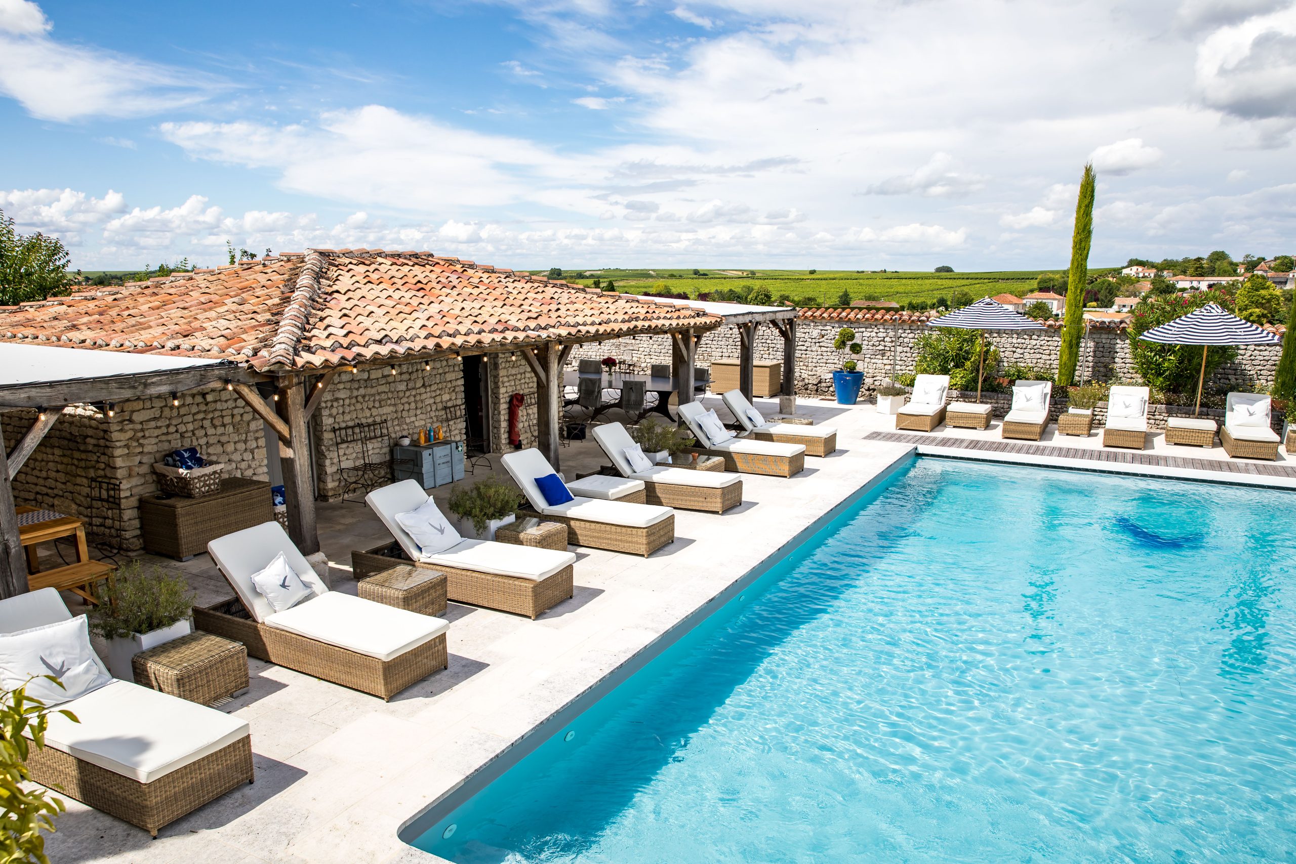 Heated saltwater pool